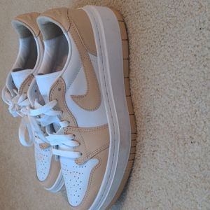 Nike Air Jordan 1 Elevate Low Cream and White sz 9 women (Excellent Condition)